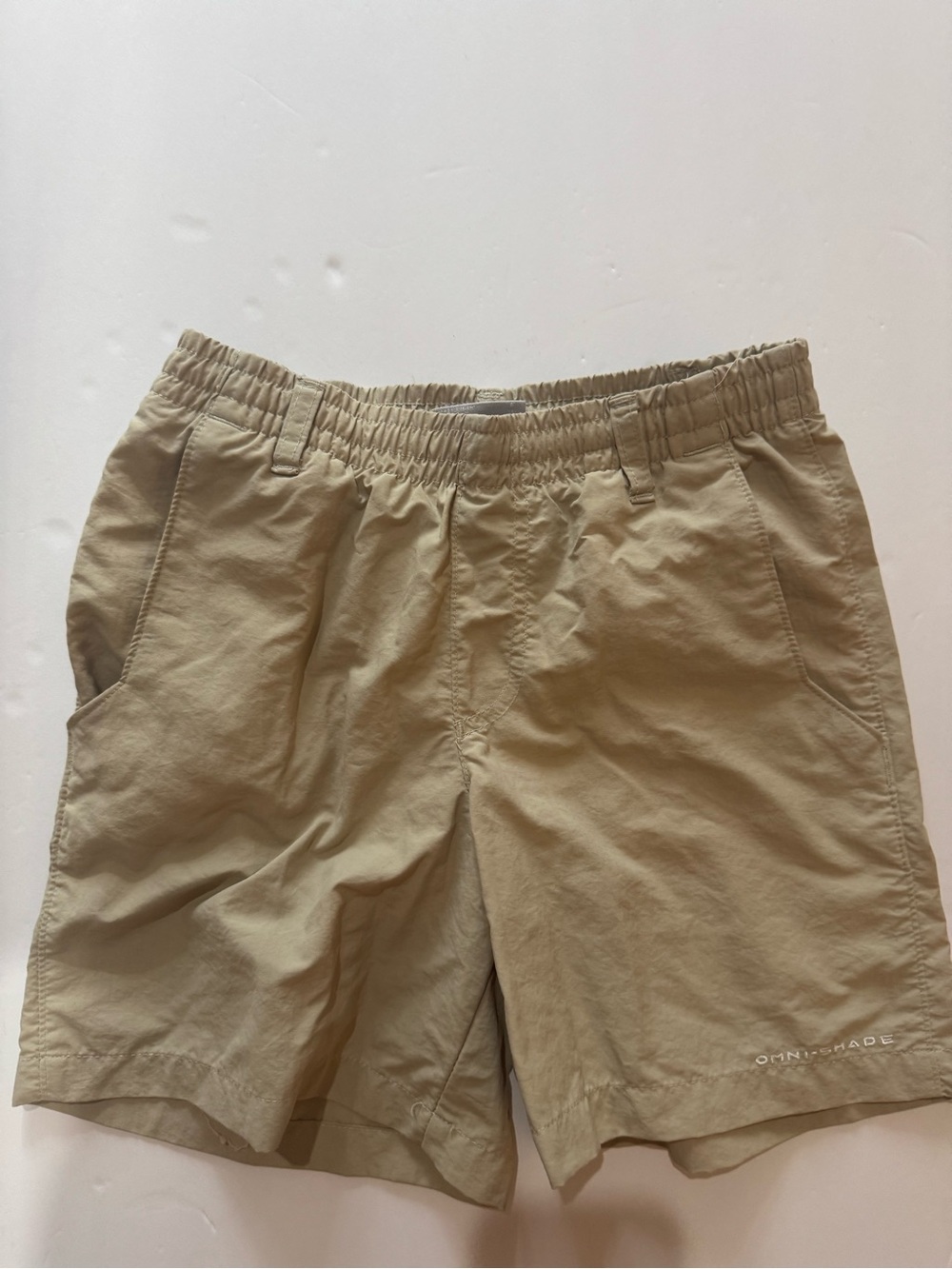 Columbia Tan Elastic-Waist Kids' Outdoor Shorts